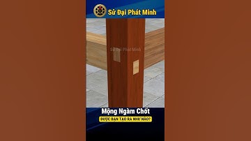 Mộng Khóa Lớn - Nhỏ #chetao #thợmộc #mộnggỗ #shorts