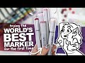 TRYING PROFESSIONAL MARKERS! | First Impressions | Using Copic Sketch Markers for the First Time