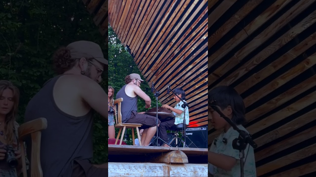 Playing on one handpan with Ibni Rocks at Perun handpan music festival in Poland - June 2026