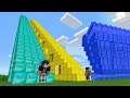 САМАЯ ВЫСОКАЯ ЛЕТСНИЦА ДОМ НУБА ПРОТИВ ЦУНАМИ ! ПРО ПОСТРОИЛ ДОМ MINECRAFT МУЛЬТИК