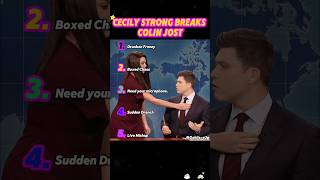 Colin Jost Loses It Thanks To Cecily Strong#snl #shorts #funny