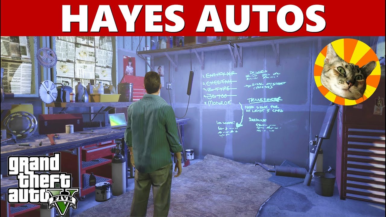 Hayes Autos (Devin Weston's car theft missions) The GTA V Tourist