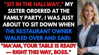 At the Family Party, My Sister Seated Me in the Hallway — Until the Owner Called Me “Boss” screenshot 5