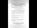 Various way to create Emergency Fund