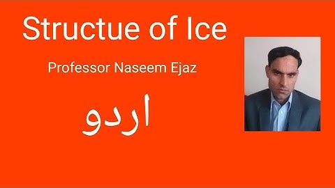 Structure of Ice in Urdu by Naseem Ejaz
