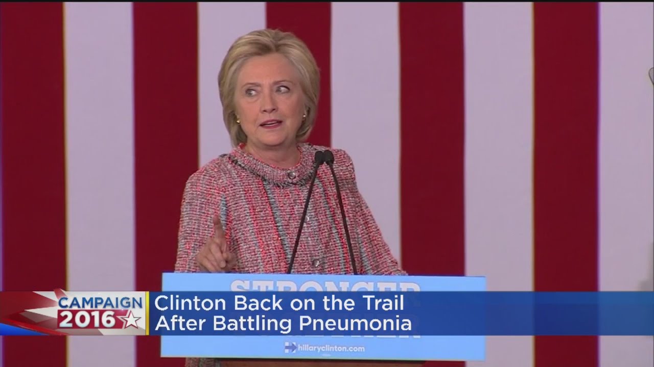 Hillary Clinton Returns From To Campaign Trail After Falling Ill