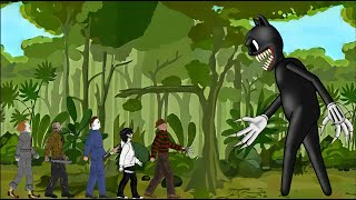 Cartoon Cat VS Jason Voorhees, Jeff,IT Pennywise, Michael Myers, Freddy Krueger - Drawing Cartoons 2