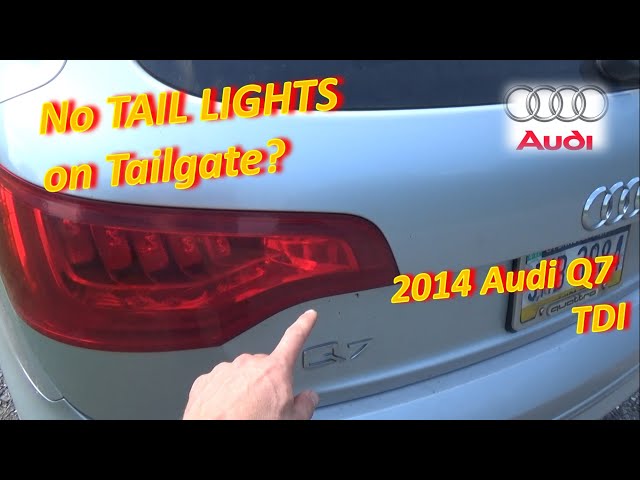 computer Støvet enkemand No TAIL LIGHTS on Tailgate? (Audi Q7 Diag & Repair) - YouTube