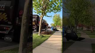 Funny garbage truck fail