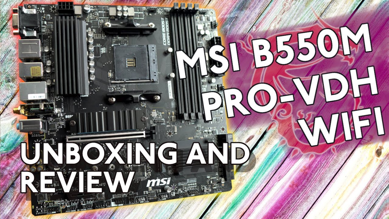 MSI PRO PRO B550M-VC WIFI AM4 AMD B550 SATA 6Gb/s MATX AMD Motherboard