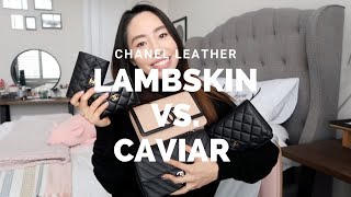 Chanel Leather Comparison: Lambskin vs. Caviar: Details, protective stickers & only choosing 1?!