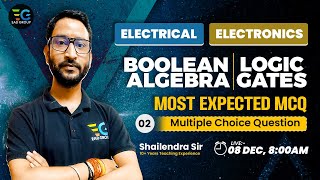 Boolean Algebra, Logic Gates Most Expected MCQ by Shailendra sir | EAD Online Classes | Lec-02