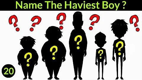 (Video # 20) Who is the Heaviest Brother? Tricky Riddle Puzzle for kids