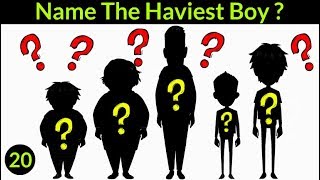 (Video # 20) Who is the Heaviest Brother? Tricky Riddle Puzzle for kids