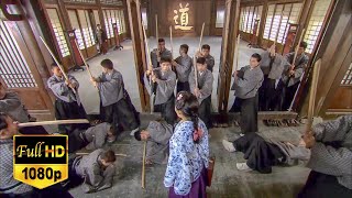 [Kung Fu Movie] Beautiful girls beat down all provocative Japanese samurai!#movie #chinesedrama