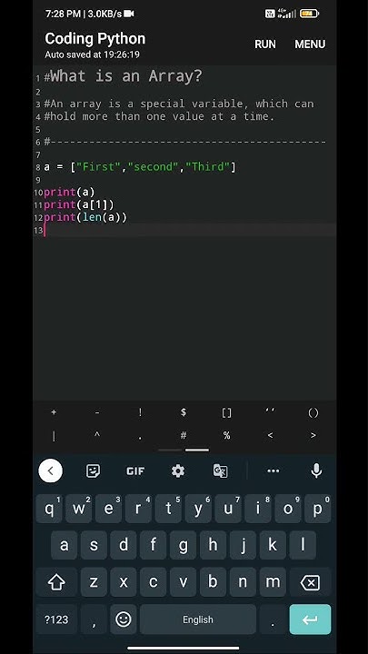 Array | what is Array | Array in Python | python - YouTube