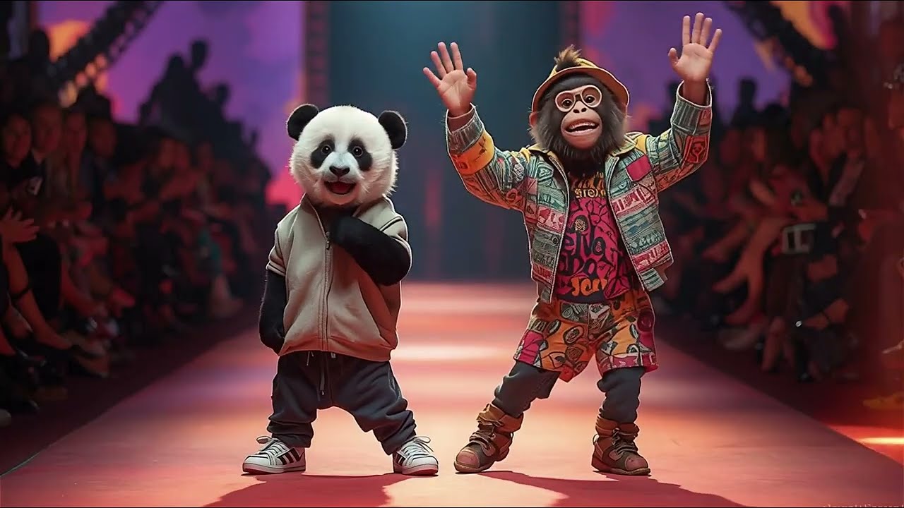 Animals at the fashion show funny kids, kids fun, baby videos, kids shorts