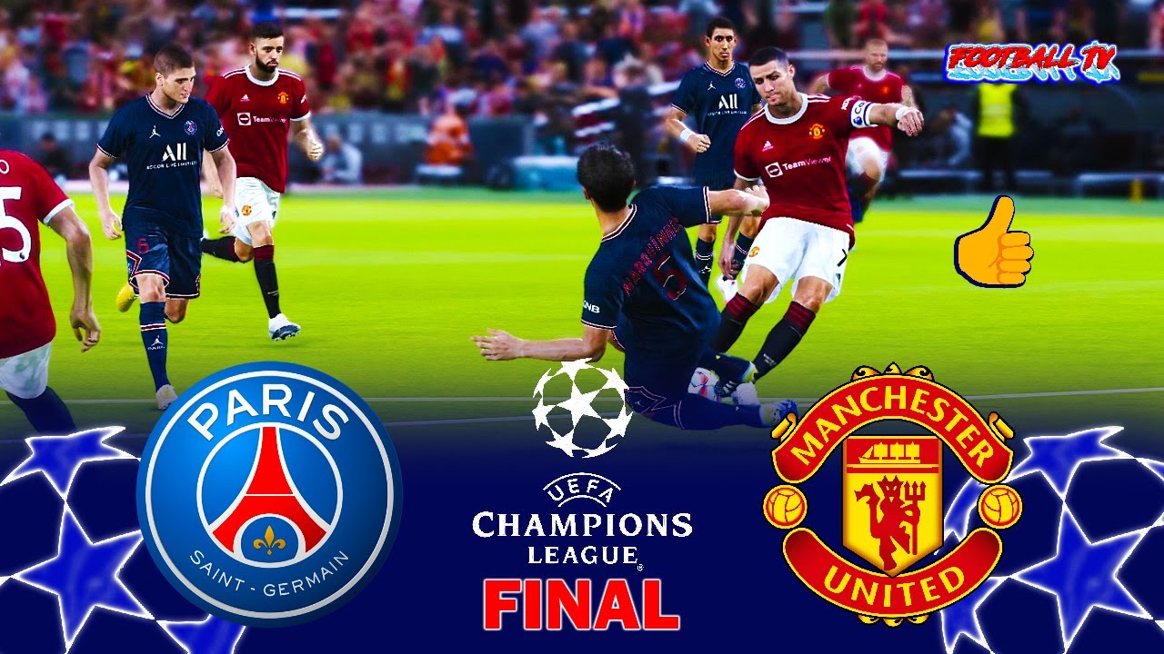 Psg Vs Manchester United - Uefa Champions League Final - Ronaldo Vs Messi -  Efootball Pes 2021 - Youtube
