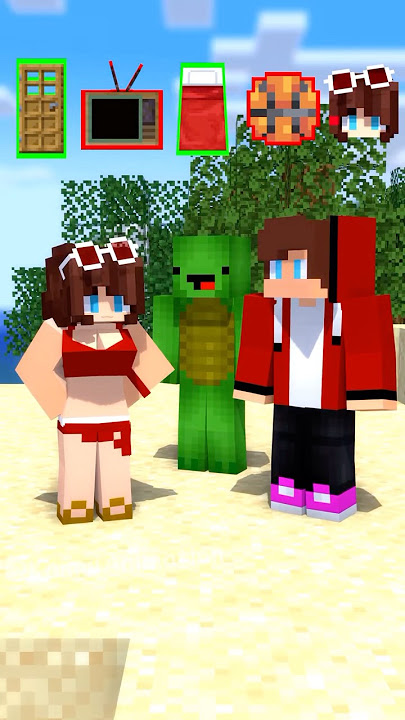 Can You Surf A Items? - MAIZEN Minecraft Animation #shorts