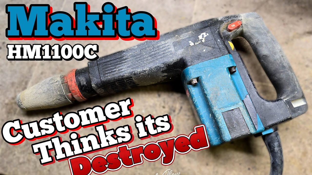 Customer thinks his 20 year old Makita HM1100C Hammer is destroyed. ITS NOT ANYMORE.