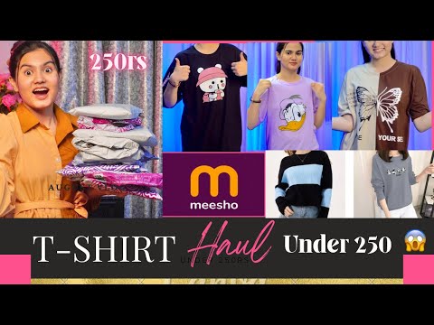 MEESHO T-shirt Haul🛍️ Under 250😱|| Insha Warsi ||