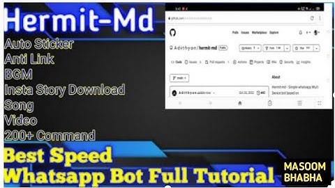 How to make Whatsapp Bot Hermit Bot | by Masoom BhaBha