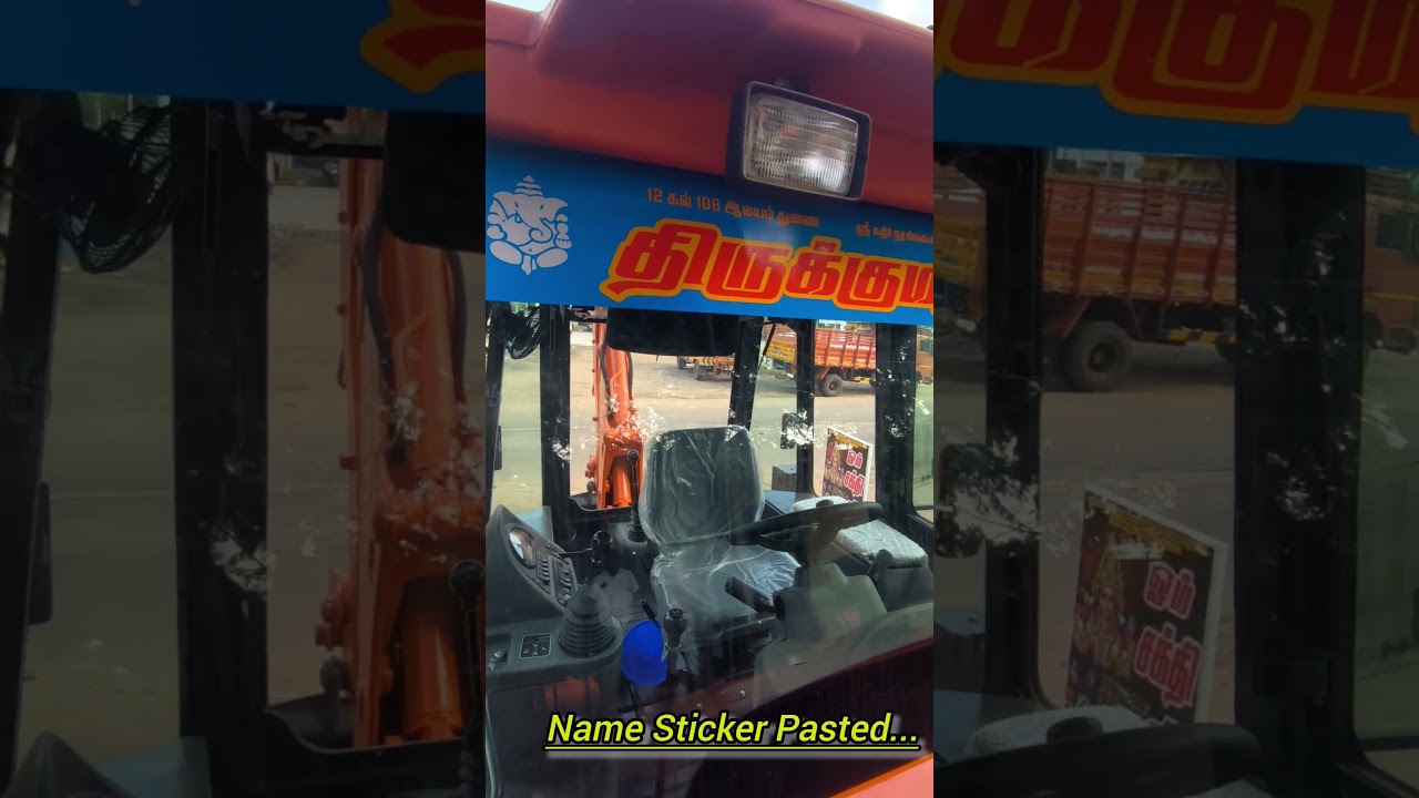 NEW JCB GLASS STICKER AND PANEL STICKER PASTED...👍