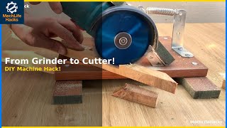 How to Build a Mini Cutting Machine from an Angle Grinder | Step-by-Step DIY Project