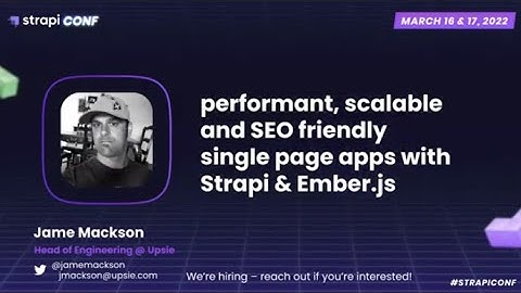 Using Strapi for a fast SEO friendly e-commerce SPA by Jame Mackson