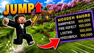 Minecraft But, Jumping Enchants...