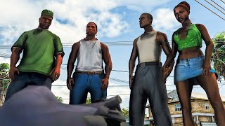 GTA San Andreas Remastered "Final Mission / Ending" RTX 4090 Gameplay - Realistic Graphics Mod!