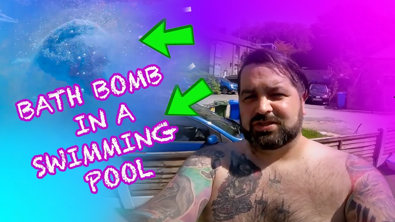 BATH BOMBS IN A SWIMMING POOL! YouTube
