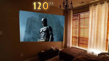 Home theater in small room - LG ultra short throw laser projector!