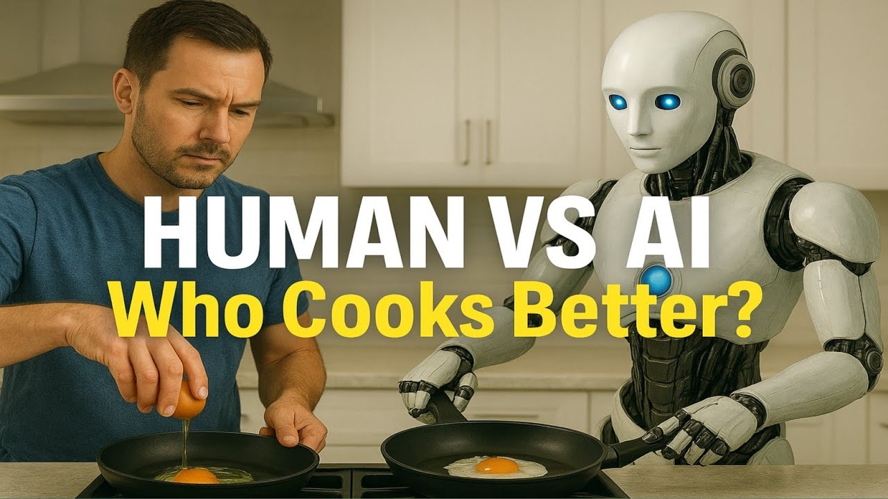 AI Robot vs Human Cooking Battle 🍳 | Who Makes the Perfect Omelet? 