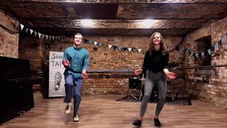 Video thumbnail of "Tap dancer and Lindy hopper doing the "Shim Sham" together!"