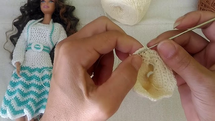 Roupinha de crochê para boneca Luque - Lizete artesanato - Roupa
