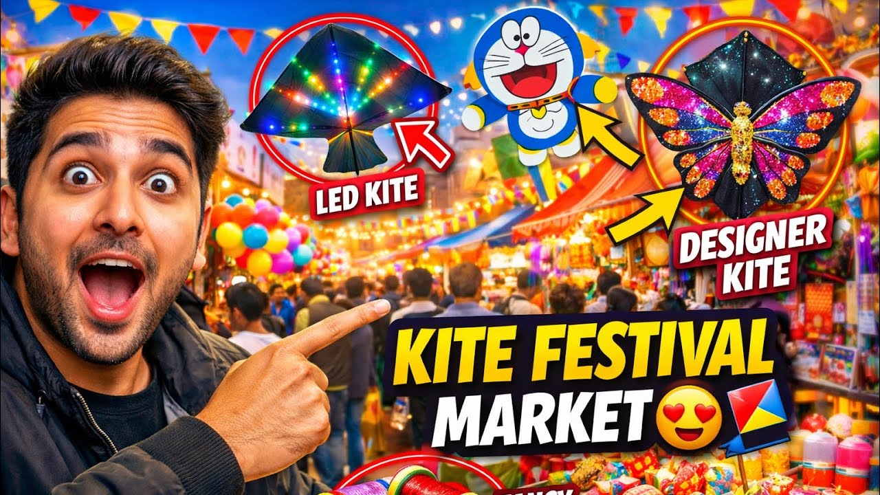 Is Baar Kite Festival Market Me Kya Aaya? 😱 | Full Market Tour