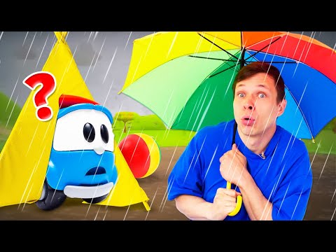 Видео: Видео про машинки - Грузовичок Лева и прогноз погоды! Весёлые игры для детей