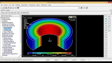 Ansys Tutorials - Thermal Analysis of Axisymmetric  Cylinder in Ansys