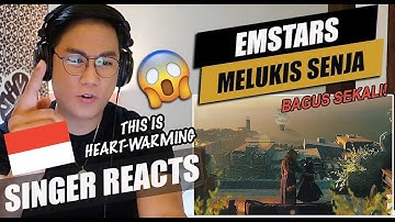 EmSTARS - Melukis Senja | Official Music Video | SINGER REACTION