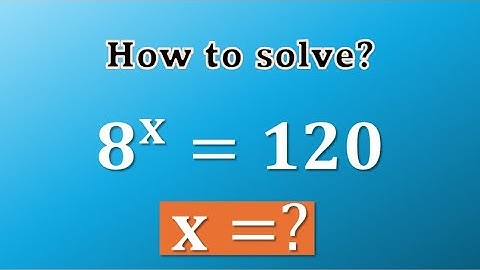 A nice exponential equation | Solve for x | Math Olympiad