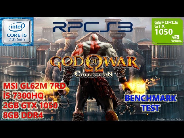 God Of War 3 RPCS3, Ryzen 3 3100, GTX 1050 ti