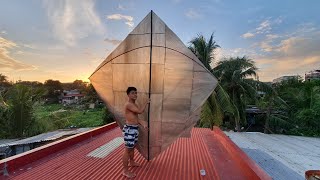 Giant Kite Making And Flying | Biggest Kite | Pinakamalaking Saranggola