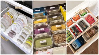 Kitchen, House Cleaning And Organization 🎀 | Food And Snacks Restocking✨