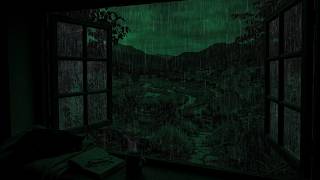 Gentle Rain and Distant Thunder by the Window | Soft Ambience for Relaxation & Better Sleep
