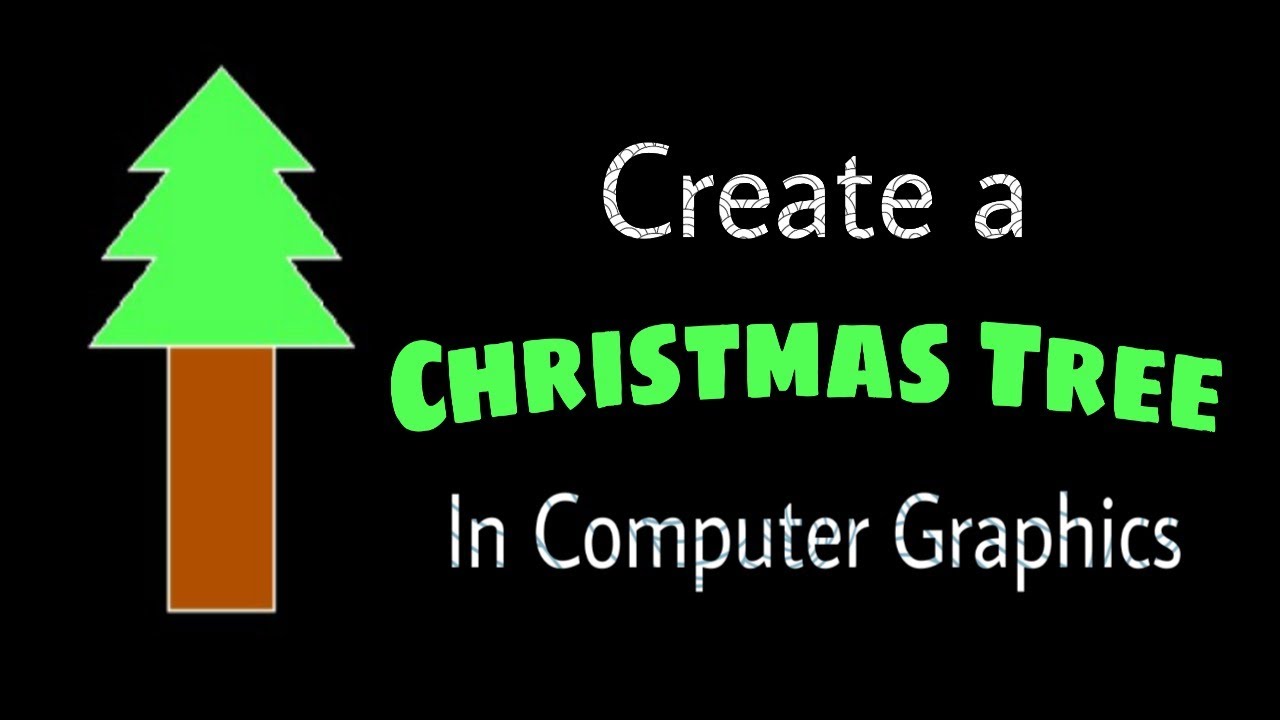 Create Christmas tree in computer graphics using c YouTube