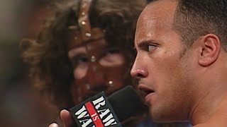 The Rock & Mankind Vs The Dudley Boyz Part 1 - RAW IS WAR!