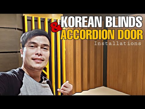 KOREAN BLINDS AND ACCORDION DOORS INSTALLATION