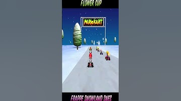 mario kart randomizer V2 all SNES maps in FLOWER CUP Romhack/Mod