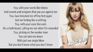 Taylor Swift - Mean _ Lyrics Songs